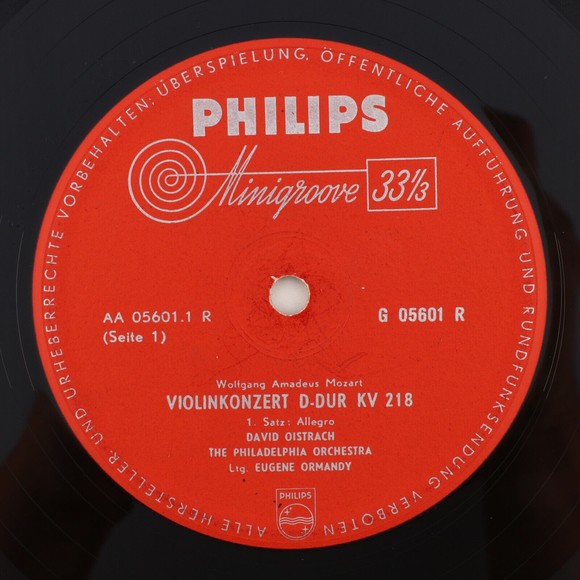 Mozart David Oistrach Oistrakh Violinkonzert D-dur KV 218 Philips 12" LP Record - Picture 6 of 12